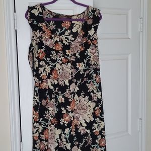 Floral flutter dress.